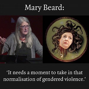 87K views · 1.2K reactions | ‘What’s extraordinary to me is that the beheading of Medusa remains even now a cultural symbol of opposition to women’s power’ – watch Mary Beard’s LRB Winter Lecture on women in power in full: lrb.me/kuk | London Review of Books | Facebook
