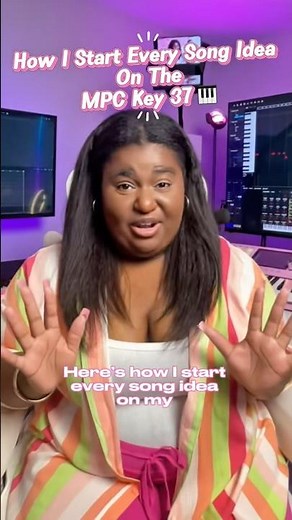 How I Start Every Song Idea On My #MPCKey37 🎹🏆 #Producer #producertips #akai #womeninmusic