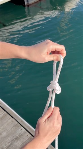 Alpine Butterfly Knot #bostonharbor #sailingknots #sailing #ocean #learntosail