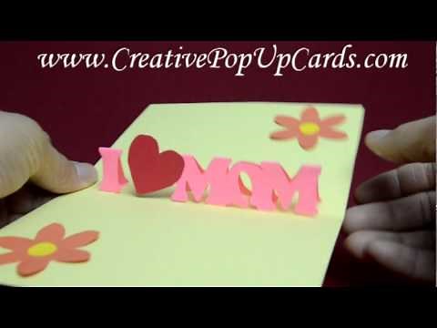 Mother's Day Pop Up Card: Simple version