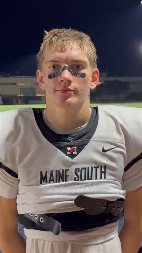 Maine South senior Keaton Vitel after the win at New Trier. https://t.co/n3dyjzuyfA