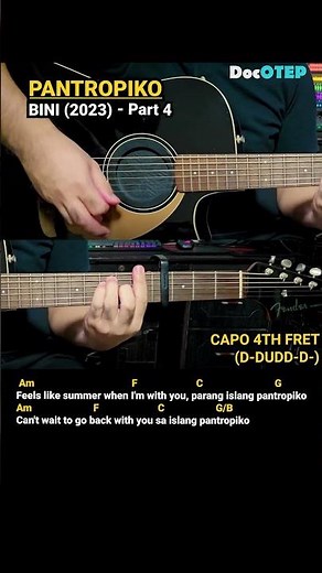 Pantropiko - BINI (2023) Easy Guitar Chords Tutorial with Lyrics Part 4 SHORTS REELS