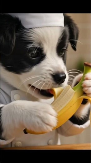 DOG ASMR FOOD 🍌🐶 #asmr #asmrsounds #dog