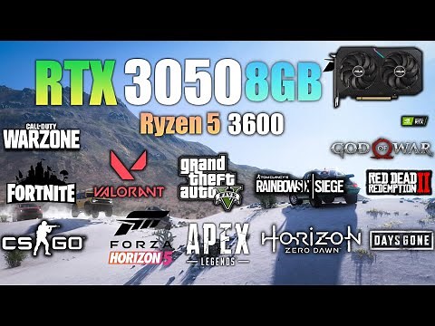 RTX 3050 8GB + Ryzen 5 3600 : Test in 14 Games - RTX 3050 Gaming