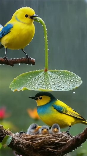 68K views · 1.5K reactions | Immerse yourself in the sweet melodies of happy birds surrounded by fragrant blossoms. ✨ A perfect moment of peace and happiness from nature’s heart! Let these little birds fill your day with joy and calm.  | Jumping Feather | Facebook