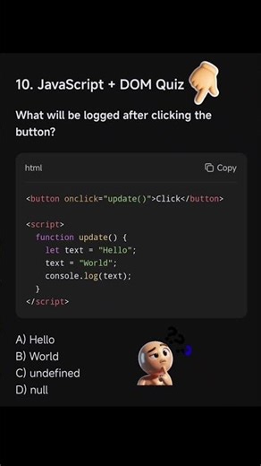 Programming job interview quiz ❓ #viral #coding #programming