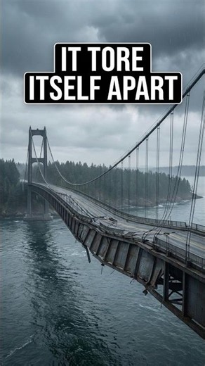 Why This Bridge Tore Itself Apart in the Wind #engineering #history #scary