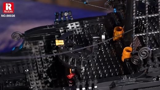 Reobrix 66036 Schwarze Perle Piratenschiff Klemmbausteine, 4708 Teile MOC Modell Großes Schiff Bausteine Spielzeug Set für Erwachsene Klemmbausteine(Originalverpackung)