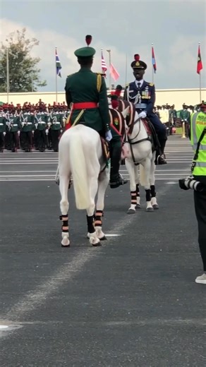 NDA DEPUTY ADJUTANT HANDS OVER THE PARADE TO THE ACADEMY ADJUTANT DURING THE COMBINED PASSING OUT PARADE OF 72RC | African Military News