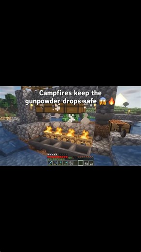 Minecraft Automatic Gunpowder Farm with Cats and Creepers