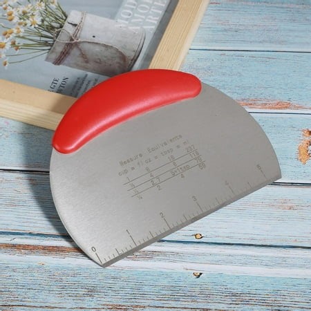 Baking Tool Scale Scraper, Pastry Scraper with Scale Dough Cutter, Bread Shop for Home Kitchen Red - Walmart.ca