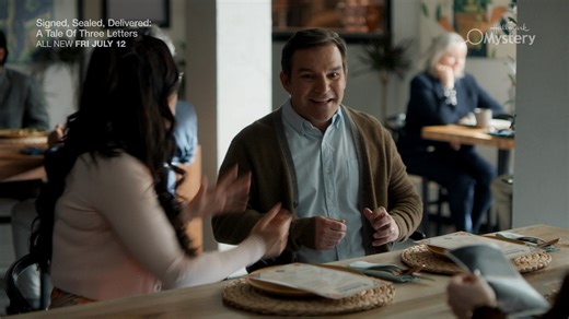 82K views · 1.5K reactions | The POstables are back—and Rita (Crystal Lowe) and Norman (Geoff Gustafson) have a welcome-home surprise for Oliver (Eric Mabius) and Shane (Kristin Booth). "Signed, Sealed, Delivered: A Tale of Three Letters" premieres July 12 at 9/8c! | Hallmark Mystery | Facebook