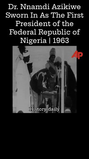 On October 1, 1963, Dr. Nnamdi Azikiwe was formally sworn in as the first President of the Federal Republic of Nigeria, following the nation's transition from a constitutional monarchy to a republic. This historic event marked the end of Nigeria’s recognition of the British monarch as head of state and ushered in a new era of full republican status. Azikiwe, a leading figure in Nigeria’s independence movement and the country’s first Governor-General, assumed the largely ceremonial role of Presid