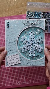 493K views · 7.4K reactions | This card is just stunning  and definitely bound to WOW the recipient this Christmas ✨ Watch this tutorial to see how to craft your own card like this  and keep an eye on our page for our next tutorial, showing you how to create this beautiful snowflake ❄️ | Chloes Creative Cards | Facebook