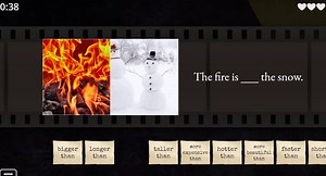 Comparative Adjectives | Find the Match Game | Grade 3-6 ESL students