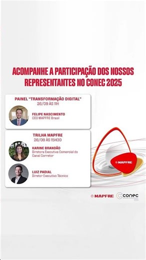 Acompanhe as novidades da MAPFRE no CONEC 2025