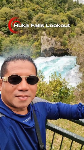1.5K views · 35 reactions | Huka Falls is a waterfall with a quarter of a million liters of water per second, caused by the Waikato River narrowing in a canyon. It's the most visited #taupo #newzealand #fbreelsfypシ゚viralfbreelsfypシ゚viral | Benjie Preza | Facebook