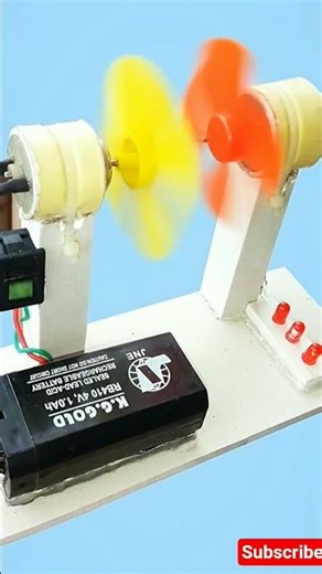 DIY Mini Electric Fan Generator | Simple Science Project Model