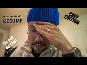 How to make a resume! Chef Edition!