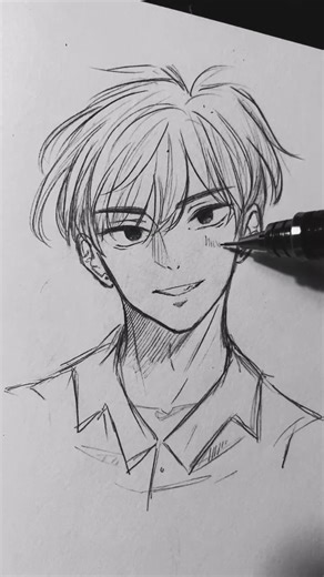 Anime Men Sketch - Drawing Tutorial for Anime Boy #384774's Friend