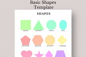 Buy Printable Basic Shapes Chart, US Letter Size (PDF File) Online in India - Etsy
