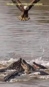 71K views · 129 reactions | 力 Fox Family vs. Giant Python: Eagle's EPIC Rescue! 礪 #unbelievable #fyp #viral #animals #Eagles #AI | PrinceOla | Facebook