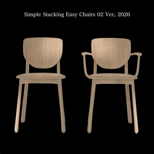 Simple stacking easy chairs 02 Ver,2026