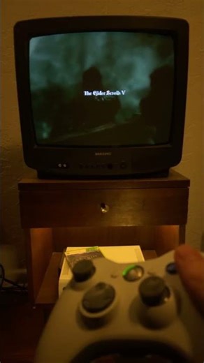 Skyrim Walkthrough Part 1 (Xbox 360 CRT TV) #skyrim #bethesda #elderscrolls #dragonborn #dovahkiin