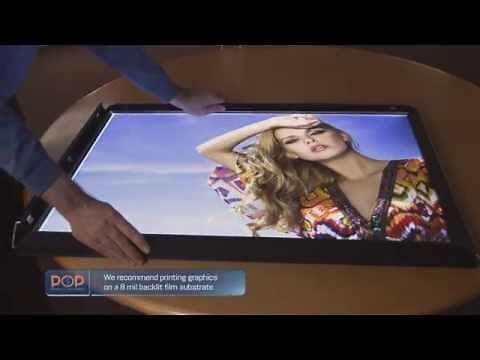 Snap Frame LED Light Boxes Aluminum - POP Display and Sign