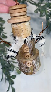 368K views · 9.7K reactions | ❄️ Feeling EXTRA EXCITED to show you this Snowman I made with birch wood slices from Dollar Tree! ⛄️Customize with your own embellishments to create the cutest Ornaments or Mini Decor! #Christmascraft #DollarTreecraft #Christmasornament #easycrafts #DollarTreeDIY | Hammons Nest | Facebook