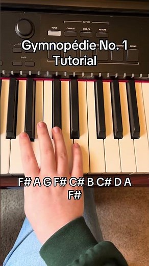 Gymnopédie No. 1 Easy Piano Tutorial #piano #pianotutorial #classicalmusic #learnpiano #gymnopédie