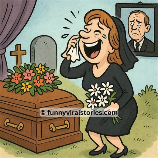 7.3K views · 14 reactions | A woman is at the funeral of her husband, everyone is going up to say kind words about him, when one man... Find out in the first comment  | Daily Funny Vibes | Facebook