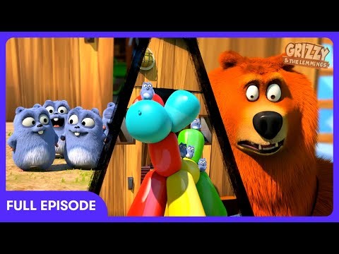 Grizzy & the Lemmings - Giant Balloon Explosion! 🎈 | Kids Cartoons | WildBrain Circus