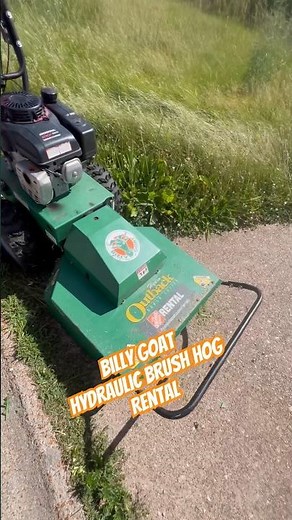 How to use Billy GoatHydraulic Brush Hog Rental from Home Depot for tall grass #shorts #howto