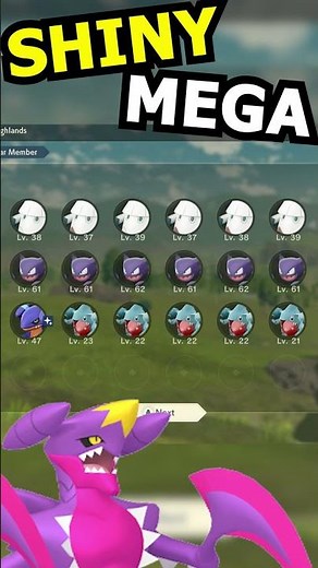 Getting EVERY SHINY Mega For Pokemon Legends ZA! (Garchomp) #shinypokemon #pokemonlegendsza