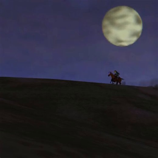 > be Ocarina of Time> launch on Nintendo 64 in 1998> open with Link waking up in Kokiri Forest> make kids think they were just playing another Zelda> then send them into Hyrule Field for the first time> suddenly the world feels impossible big> Z-targeting changes 3D combat forever> Epona makes Hyrule feel alive> adult Link makes time feel real> Ganondorf becomes the villain every Zelda game is still chasing> Water Temple traumatizes an entire generation> 99 Metacritic> highest-rated game ever> 3