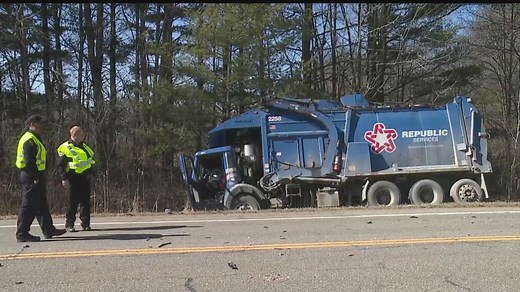 SUV hits garbage truck, one in critical condition