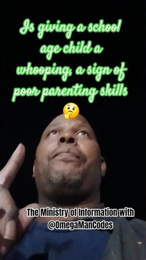 Is giving a school age child a whooping, a sign of poor parenting skills 🤔