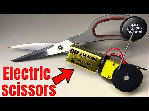 Automatic scissors how to make , electric scissors