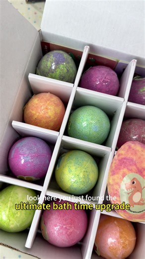 Organic Dino Egg Bath Bombs for Toddlers — Fizzing Surprise Toys