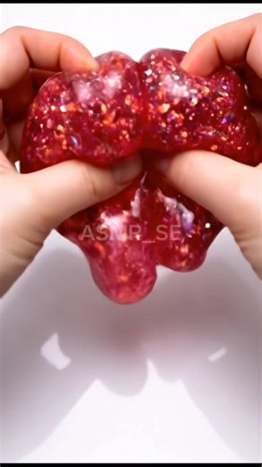 ASMR Ruby Slime #asmr #asmrshorts #asmrsounds #asmrsounds #asmrvideo #asmrslime #satisfying #viral