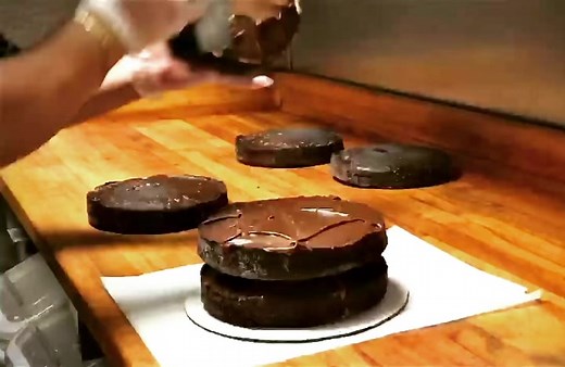 In honor of National Dessert Day, enjoy this super sweet video of how our Motherlode Cake is made!🎂✨ Celebrate with a slice this week at your local Claim Jumper. | Claim Jumper Steakhouse & Bar