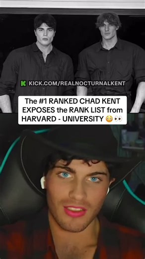 Kick Streaming 🎬 on Instagram: "So what is the #1 RANKED CHAD LIST by Harvard University? It’s a theoretical ranking system that analyses all CHADs worldwide and orders them purely by CHADNESS. No feelings. No vibes. Just raw metrics. Frame control, androgenic presence, clavicular visibility, eye-area dominance, vocal resonance, aura pressure, and NPC compliance rate. Data observed, not submitted. You don’t apply — you’re detected. The list updates dynamically. If your aura drops, you fall. If 