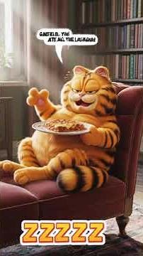 Garfield eat the lasagna 🥪Lasaña