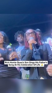 Rich Homie Quan's son performs his father's songs at his Celebration Of Life Service | Respect My Region