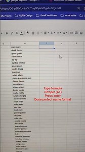 Proper formula format in Excel 🔥 fix name in 1 second #excel #tips #shorts #exceltips