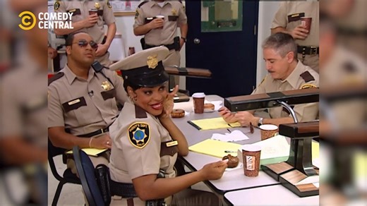 Would you trust an inspector whose department does not carry guns but whistles? | Reno 911! on Comedy Central, DStv Ch122 | Comedy Central Africa