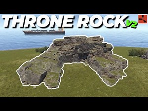 Twin Roof Bunker Floorstacked Rock Base | RUST