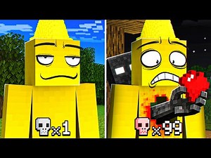 Minecraft But Every Death = More Scary