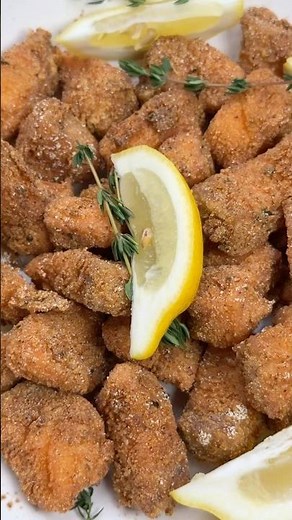 Crispy Deep-Fried Salmon Bites Recipe | Easy Snack or Appetizer ✅ #salmon #deepfried #recipe